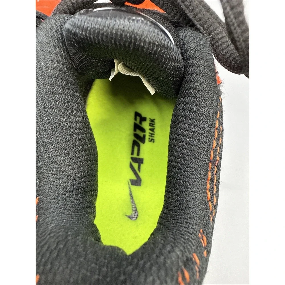 Nike Vapor Shark 2 Kids Football Cleats Orange Black 643161-011 Size 11C